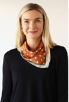 POLKA DOT SCARF - umber crea